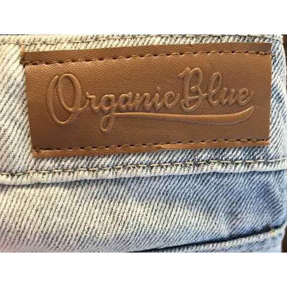 NEW Organic Blue Womens Jeans Size 11/30 90s Wide Leg Jean Mindful Collection - Picture 8 of 8